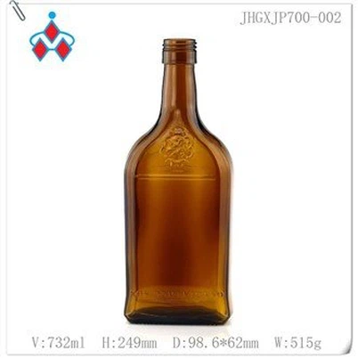 Botiga de vidre de licor marró 700ml