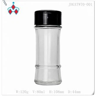 Sal de vidre transparent i agitadors de pebre