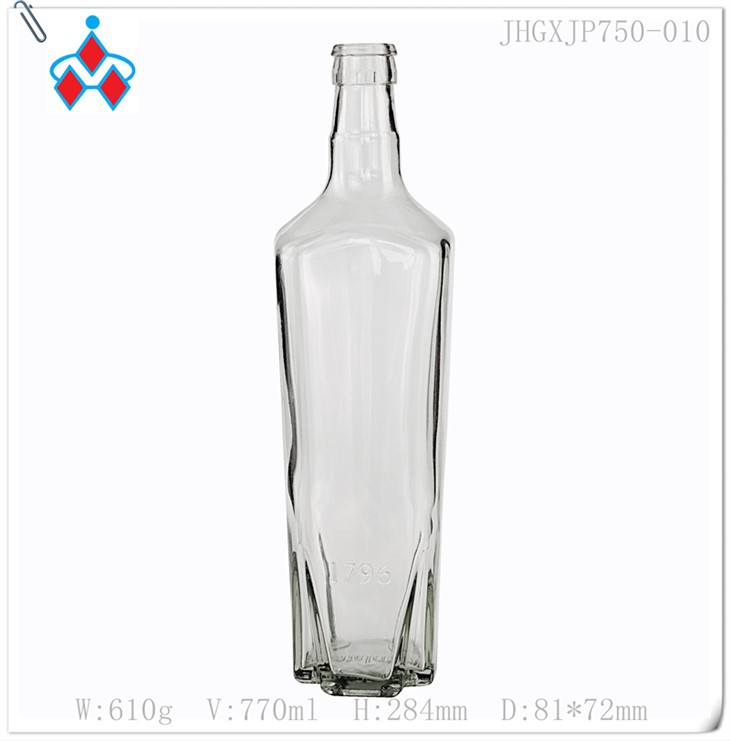 Ampolles de licor de vidre de 750 ml